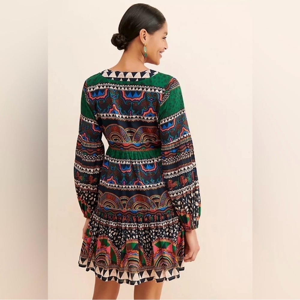 FARM Rio Multicolor Geometric V-Neck Dress - Picture 13 of 13
